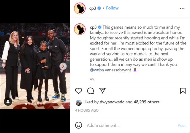 官方网站-【现场】缅怀科比吉安娜  保罗获第一届WNBA倡导奖